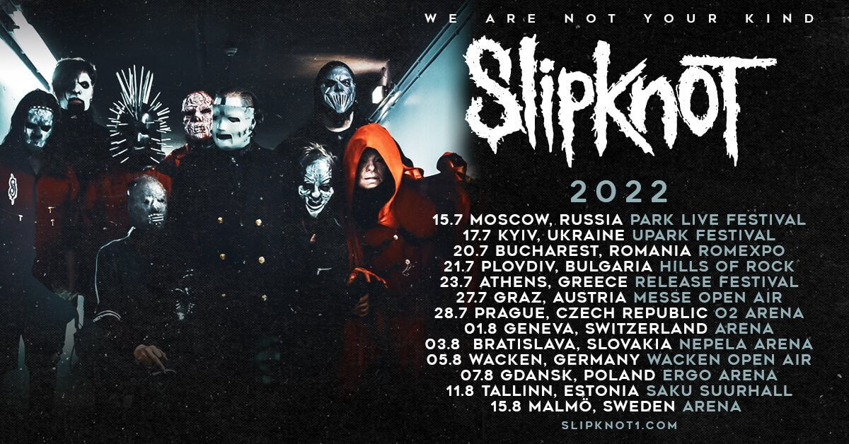 tour dates for slipknot