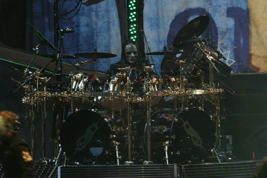 Joey Jordison with Slipknot