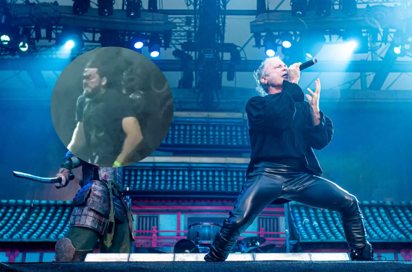 See Iron Maiden frontman Bruce Dickinson kicked off fan from the stage