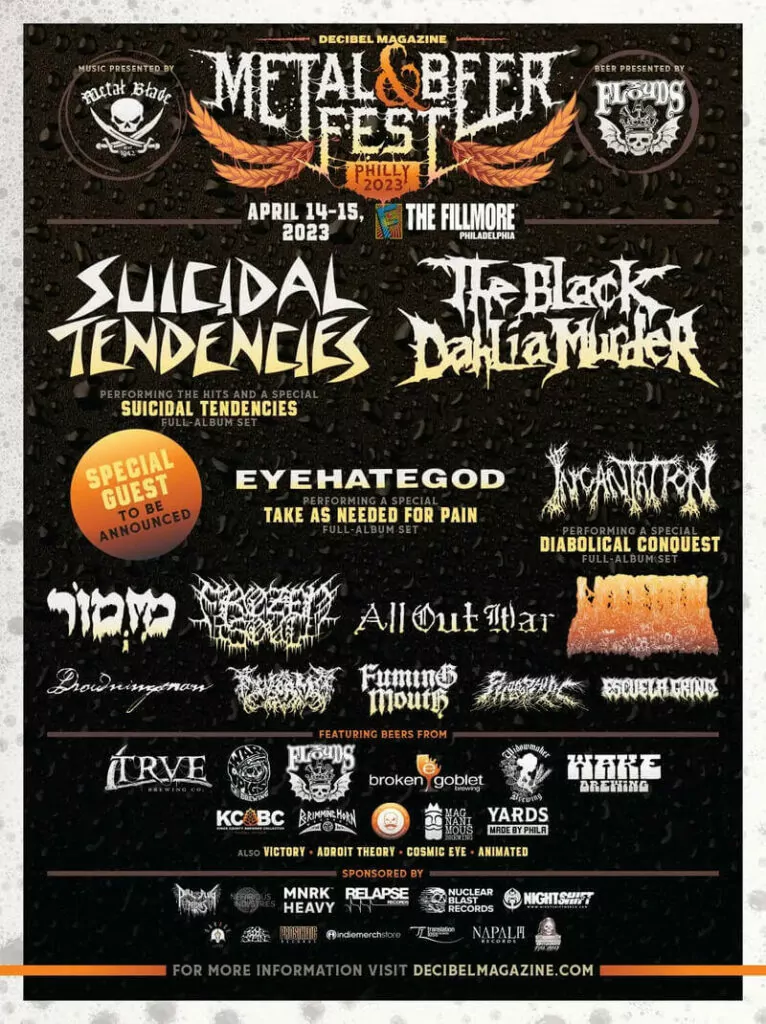 Here is the Decibel Metal & Beer Fest 2023 festival statement: