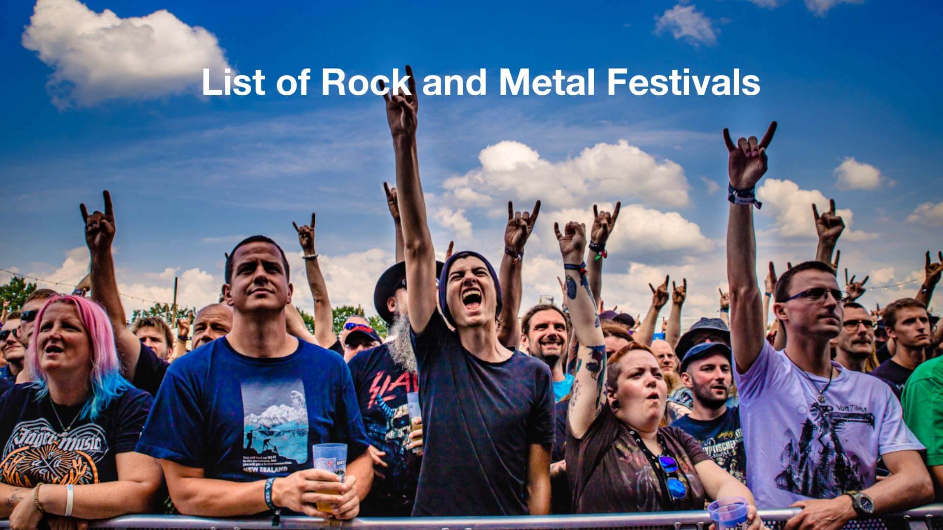 List of heavy metal and rock festivals