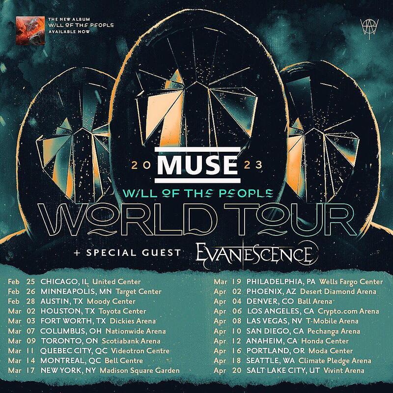 evanescence tour dates 2023