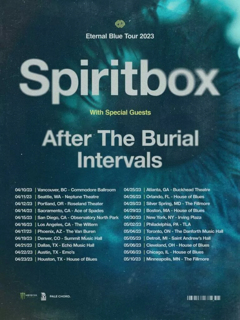 Spiritbox 2023 North-American tour dates with After the Burial and Intervals: