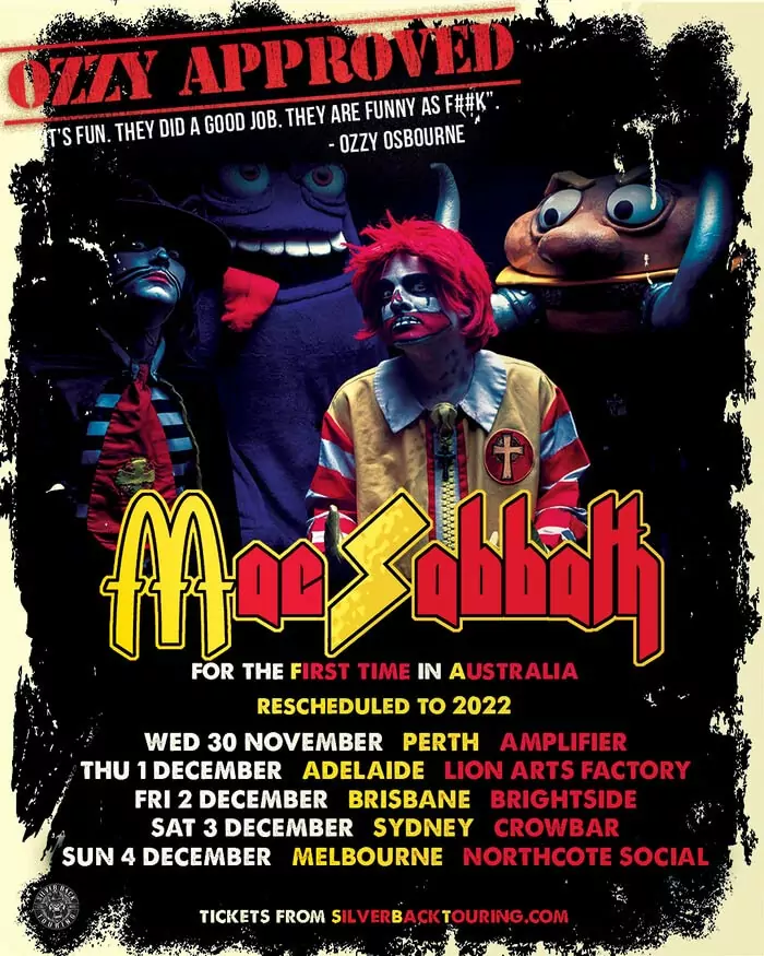 Mac Sabbath 2022 and 2023 tour dates